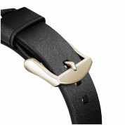 Nomad Strap Modern Slim Leather - кожена (естествена кожа) каишка за Apple Watch 38мм, 40мм, 41мм (черен-златист) 5