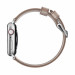 Nomad Strap Modern Slim Leather - кожена (естествена кожа) каишка за Apple Watch 38мм, 40мм (свeтлокафяв-сребрист) 3