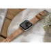 Nomad Strap Modern Slim Leather - кожена (естествена кожа) каишка за Apple Watch 38мм, 40мм (свeтлокафяв-сребрист) 9