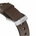 Nomad Strap Modern Leather - кожена (естествена кожа) каишка за Apple Watch 38мм, 40мм, 41мм (кафяв-сребрист) 5