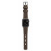 Nomad Strap Modern Leather - кожена (естествена кожа) каишка за Apple Watch 38мм, 40мм, 41мм (кафяв-сребрист) 2