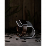 Nomad Strap Modern Leather - кожена (естествена кожа) каишка за Apple Watch 38мм, 40мм, 41мм (кафяв-черен) 6
