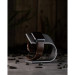 Nomad Strap Modern Leather - кожена (естествена кожа) каишка за Apple Watch 38мм, 40мм, 41мм (кафяв-черен) 7