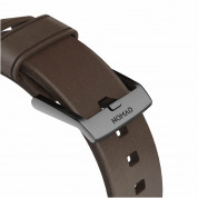 Nomad Strap Modern Leather - кожена (естествена кожа) каишка за Apple Watch 38мм, 40мм, 41мм (кафяв-черен) 4