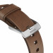 Nomad Strap Modern Leather - кожена (естествена кожа) каишка за Apple Watch 42мм, 44мм, 45мм, Ultra 49мм (кафяв-сребрист) 6