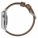 Nomad Strap Modern Leather - кожена (естествена кожа) каишка за Apple Watch 42мм, 44мм, 45мм, Ultra 49мм (кафяв-сребрист) 4