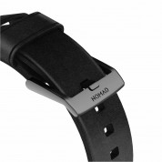 Nomad Strap Modern Leather Black Connector Black 42/44/45 mm, Ultra 49mm 5