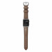 Nomad Strap Traditional Leather - кожена (естествена кожа) каишка за Apple Watch 42мм, 44мм, 45мм, Ultra 49мм  (кафяв-сребрист) 4