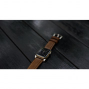 Nomad Strap Traditional Leather Brown Connector Silver 42, 44, 45mm, Ultra 49mm 7