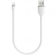Satechi Flexible Lightning USB Cable - гъвкав USB кабел за iPhone, iPad и iPod с Lightning (бял) (25 см)