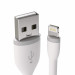 Satechi Flexible Lightning USB Cable - гъвкав USB кабел за iPhone, iPad и iPod с Lightning (бял) (25 см) 3