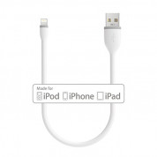 Satechi Flexible Lightning USB Cable - гъвкав USB кабел за iPhone, iPad и iPod с Lightning (бял) (25 см) 1