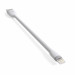 Satechi Flexible Lightning USB Cable - гъвкав USB кабел за iPhone, iPad и iPod с Lightning (бял) (25 см) 4