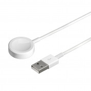 4smarts Wireless Charger VoltBeam Mini 2.5W - магнитен кабел за Apple Watch (2м.) (бял) 1