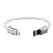 4smarts USB-C Charging Wristband - кабел тип гривна за устройства с USB-C (бял) (размер S) 2