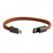 4smarts USB-C Charging Wristband - кабел тип гривна за устройства с USB-C (кафяв) (размер L) 2