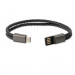 4smarts USB-C Charging Wristband - кабел тип гривна за устройства с USB-C (черен) (размер L) 2