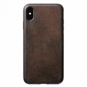 Nomad Leather Rugged Case - кожен (естествена кожа) кейс за iPhone XS Max (кафяв) 4