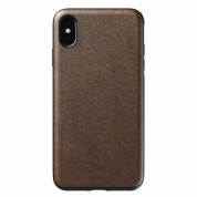 Nomad Leather Rugged Case - кожен (естествена кожа) кейс за iPhone XS Max (кафяв)