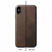 Nomad Leather Rugged Case - кожен (естествена кожа) кейс за iPhone XS Max (кафяв) 5
