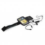 Platinet Bluetooth Earphones Sport + Armband PM1075 - комплект безжични спортни блутут слушалки и неопренов спортен калъф за ръка за смарфтони до 5 инча (черен)