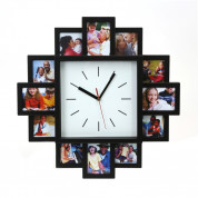 Platinet Sunset Clock With Photo Frames - стенен часовник с фоторамка за 12 снимки