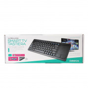 Omega Wireless Keyboard & TouchPad for Smart TV - безжична клавиатура с тъчпад за компютри, мобилни устройства и умни телевизори с блутут (IT) (черен) 1