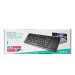 Omega Wireless Keyboard & TouchPad for Smart TV - безжична клавиатура с тъчпад за компютри, мобилни устройства и умни телевизори с блутут (IT) (черен) 2