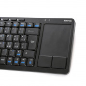 Omega Wireless Keyboard & TouchPad for Smart TV - безжична клавиатура с тъчпад за компютри, мобилни устройства и умни телевизори с блутут (IT) (черен) 2