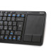 Omega Wireless Keyboard & TouchPad for Smart TV - безжична клавиатура с тъчпад за компютри, мобилни устройства и умни телевизори с блутут (IT) (черен) 3