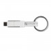 4smarts 3in1 Mini Cable KeyRing - кабел тип ключодържател за Lightning, USB-C и MicroUSB стандарти (бял) (bulk) 2
