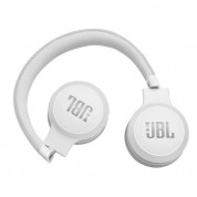 JBL Live 400BT - безжични Bluetooth слушалки с гласово управление за мобилни устройства (бял)  2