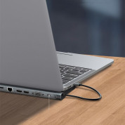 Baseus Enjoyment Series USB-C Notebook Hub v2 (CATSX-G0G) - мултифункционален хъб за свързване на допълнителна периферия за Macbook и USB-C устройства (сив) 10
