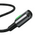 Baseus Zinc Magnetic Cable - кабел с магнитен конектор за Apple продукти с Lightning (100 см) (черен) 2