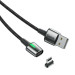 Baseus Zinc Magnetic Cable - кабел с магнитен конектор за Apple продукти с Lightning (100 см) (черен) 1