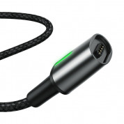 Baseus Zinc Magnetic Cable (CATXC-A01) - USB-C кабел с магнитен накрайник за устройства с USB-C (100 см) (черен) 1