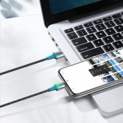 Baseus Zinc Magnetic Cable (CATXC-A01) - USB-C кабел с магнитен накрайник за устройства с USB-C (100 см) (черен) 2