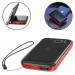 Baseus Mini S Bracket Power Bank 10W Wireless Charger 10000mAh - външна батерия с USB и USB-C изходи и с технология за безжично зареждане (черен-червен) 4