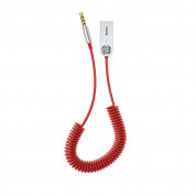 Baseus USB Wireless Adapter Cable BA01 - безжичен USB към 3.5 мм кабел с блутут функционалност (червен)