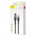 Baseus Cafule Quick Charge USB-C Cable (CATKLF-PG1) - кабел с въжена оплетка и бързо зареждане за устройства с USB-C порт (100 см) (черен) 7