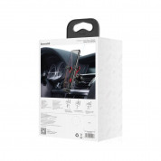 Baseus YY Car Mount Holder - поставка за радиатора на кола за смартфони с дисплеи до 6.5 инча и USB-C кабел (100 см) (черна) 7
