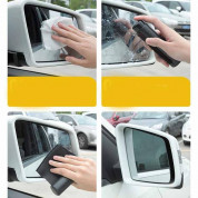 Baseus Rearview Mirror Rainproof Sprayer - спрей и кърпичка за почистване на огледалата на автомобил (черен) 3