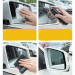 Baseus Rearview Mirror Rainproof Sprayer - спрей и кърпичка за почистване на огледалата на автомобил (черен) 4