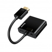 Baseus HDMI 1080P to VGA HD Converter - HDMI към VGA адаптер с 3.5 аудио изход и microUSB вход (черен) 1