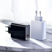 Baseus Speed PPS Quick Wall Charger 45W (CCFSEU907-01) - захранване за ел. мрежа с USB и USB-C изходи и технология за бързо зареждане (черен) 2