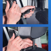Baseus Foldable Vehicle Mounted Backseat Fan (CXZD-01) - USB вентилатор подходящ за използване в кола или в офиса (черен) 6