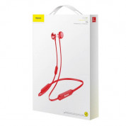 Baseus Encok S11A Necklace In-Ear Bluetooth Earphones - безжични спортни блутут слушалки за мобилни устройства (червен) 2