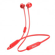 Baseus Encok S11A Necklace In-Ear Bluetooth Earphones - безжични спортни блутут слушалки за мобилни устройства (червен) 1