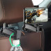 Baseus Backseat Vehicle Phone Holder Hook - 2 в 1 поставка за смартфон и закачалка за чанта за седалката на автомобил (черен) 11
