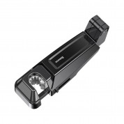 Baseus Backseat Vehicle Phone Holder Hook - 2 в 1 поставка за смартфон и закачалка за чанта за седалката на автомобил (черен) 4